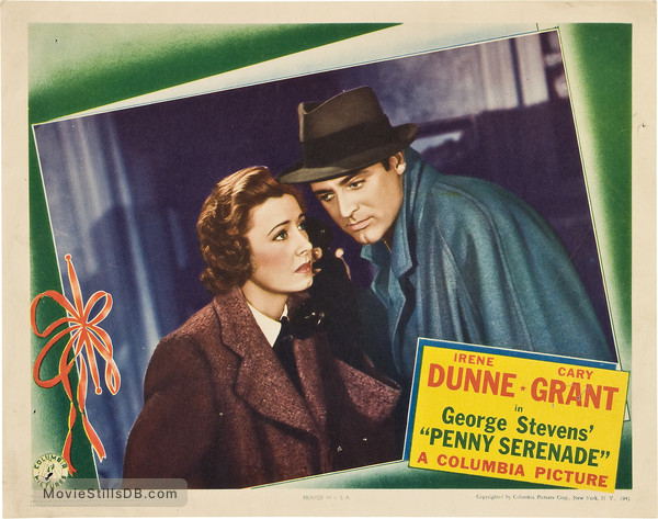 Penny Serenade Lobby Card With Cary Grant Irene Dunne